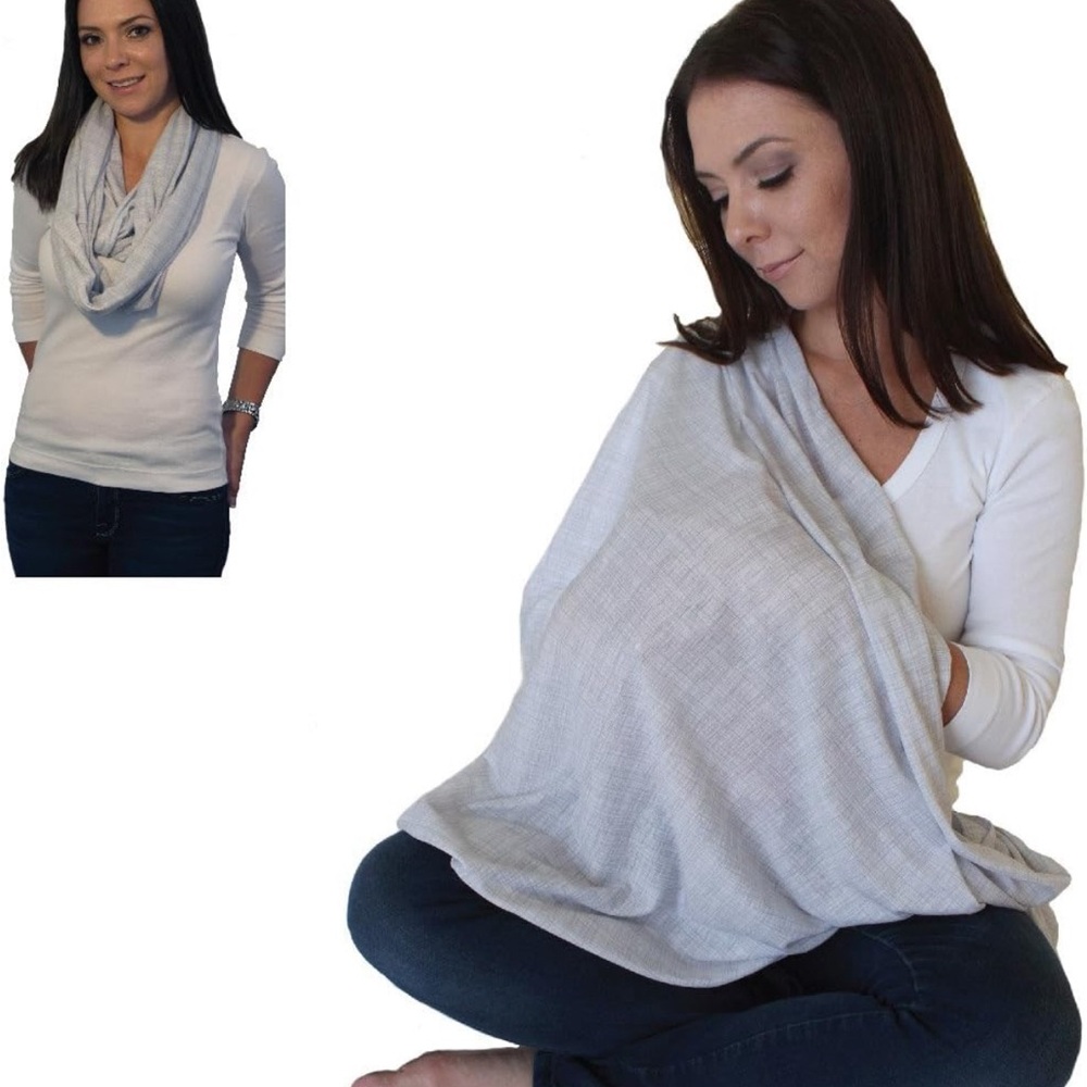 New LK infinity nursing scarf - Gray